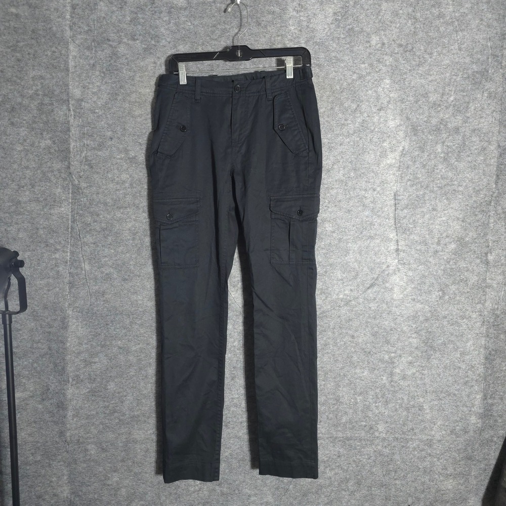 Brooks Brothers Cargo Pants Mens 28x32 Black Slim Fit Cotton Utility 15841